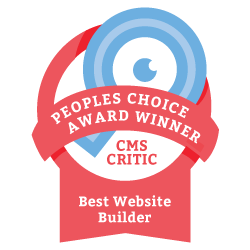 2013 People's Choice Winner for Best Website Builder