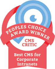 The Winner of the 2014 People's Choice CMS Award for Best CMS for Corporate Intranets