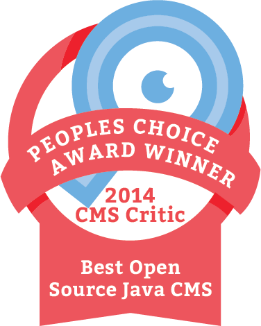 The Winner of the 2014 People's Choice CMS Award for Best Open Source Java CMS