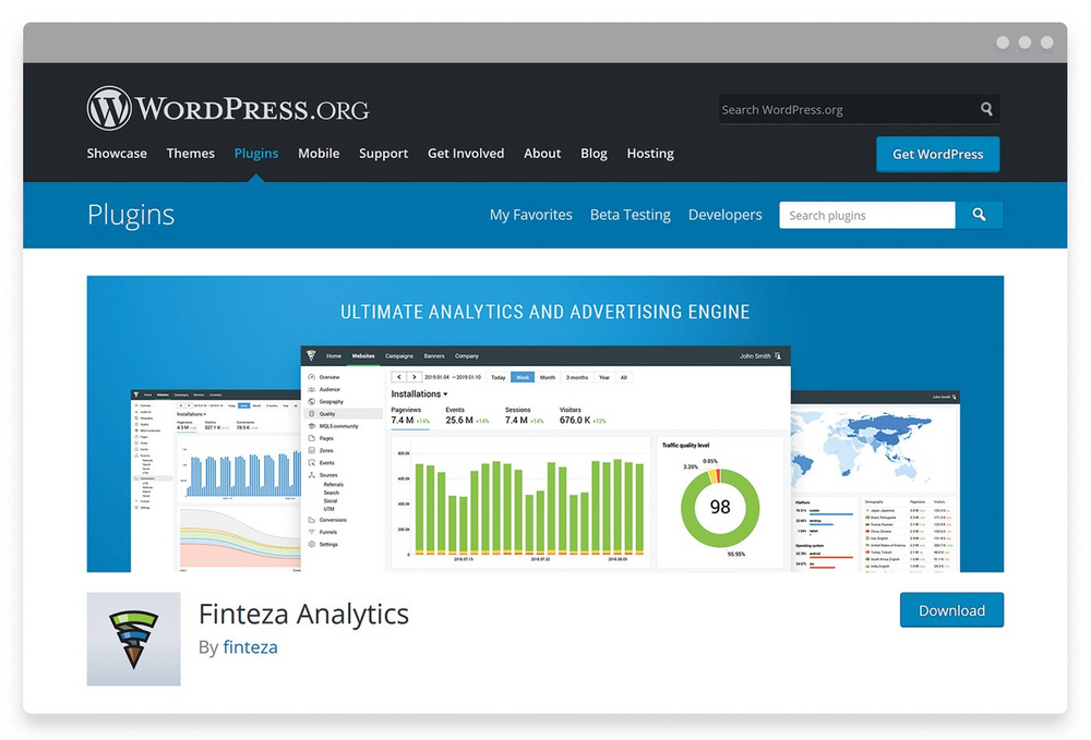 Track Your Referral Traffic Quality Via the Finteza WordPress Plugin