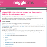 miggle.co.uk launch miggleCMS, their PHP/MySQL content management system under an open source license