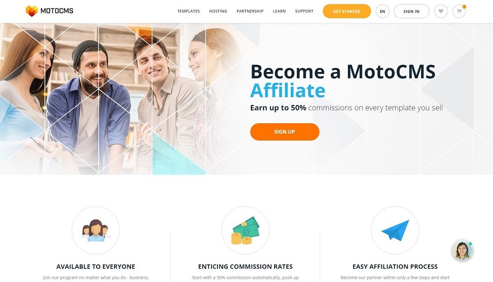 Make Your First Dollar with MotoCMS Affiliate Program
