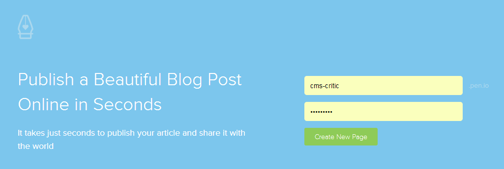 Pen.io: Blogging Without a Blog
