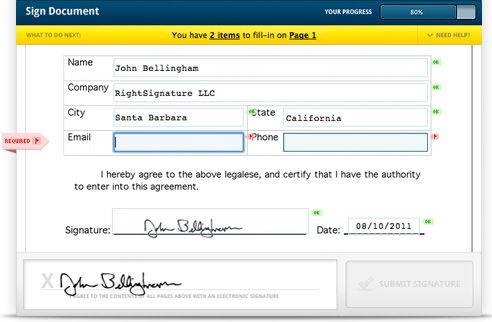 eFileCabinet integrates signature capability via RightSignature