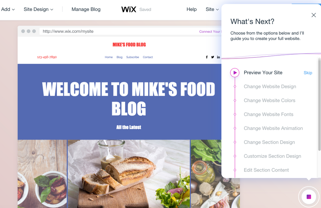How to Create a Blog with Wix ADI (Artificial Design Intelligence)