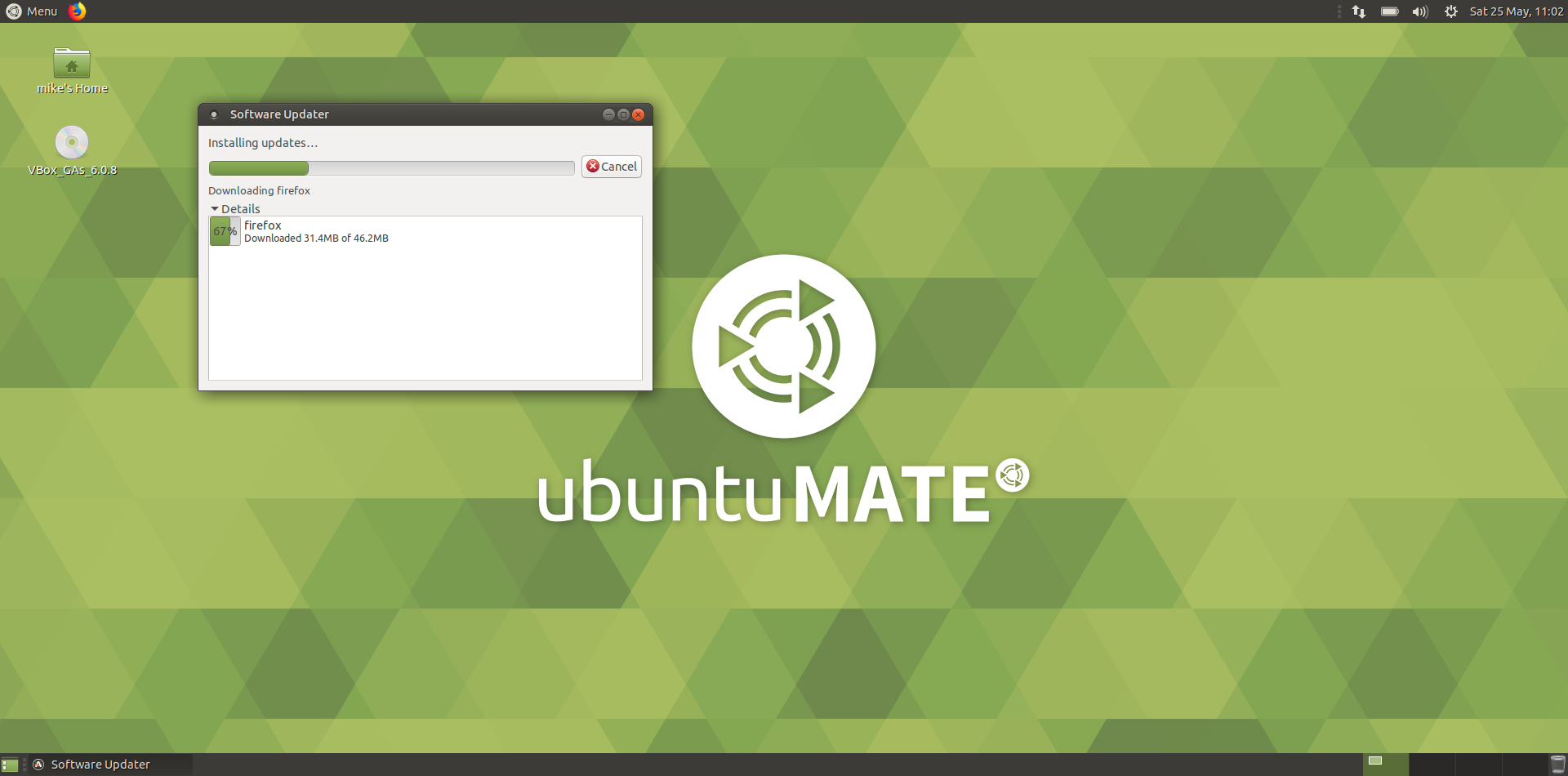 ubuntu mate - 2 - software updater