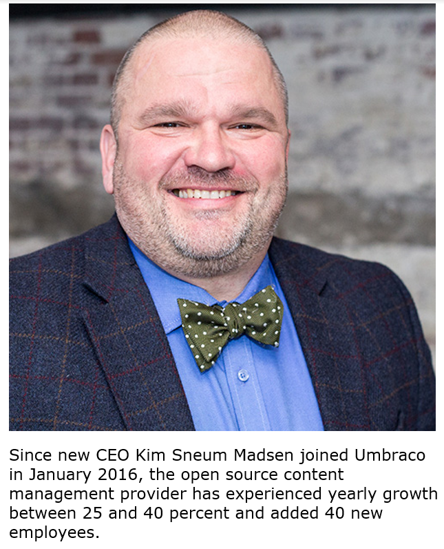 Kim Sneum Madsen Promoted to CEO of Umbraco, the “Friendly” Content Management System (CMS) Provider