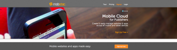 MobStac Website Home Page